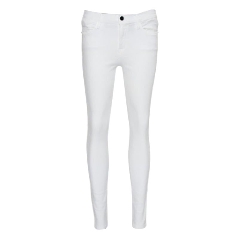 Frame White Denim High Skinny Blanc Jeans S For Sale