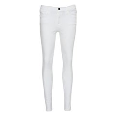 Frame White Denim High Skinny Blanc Jeans S