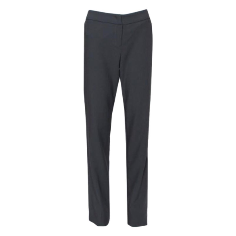 Armani Collezioni Grey Wool Classic Trousers S For Sale