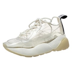 Stella McCartney White PVC Eclypse Sneakers Size 39