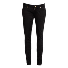 Dolce & Gabbana Black Denim Zip Detail Pretty Skinny Jeans M