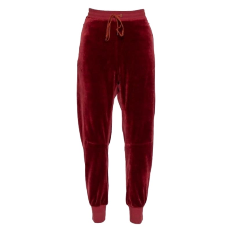 Chloe Burgundy Velvet Trouser M For Sale