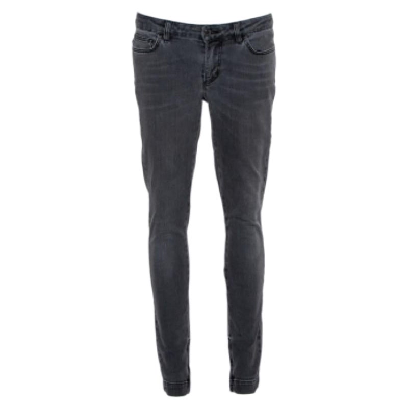 Dolce & Gabbana Grau Hell gewaschene, Slim Fit Jeans M im Angebot