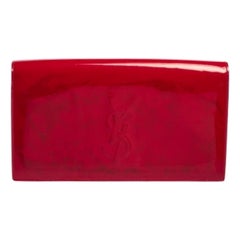 Yves Saint Laurent Pink Patent Leather Belle De Jour Flap Clutch