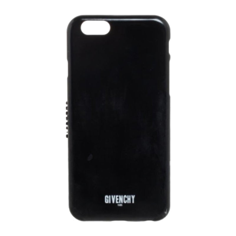 Givenchy Black Plastic Logo Print iPhone 6 Case For Sale