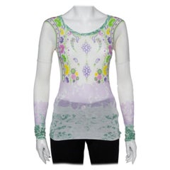 Etro Multicolor Floral Printed Cotton Long Sleeve T-Shirt M