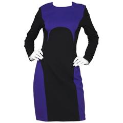 Michael Kors Purple & Black Sheath Dress sz US8 3