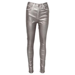 Rag & Bone Metallic Denim Skinny Fit Jeans M