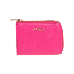 Furla Rosa Leder Brieftasche mit Reißverschluss