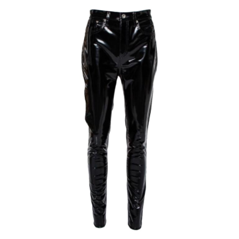 Rag & Bone Black Synthetic High Rise Pants M For Sale