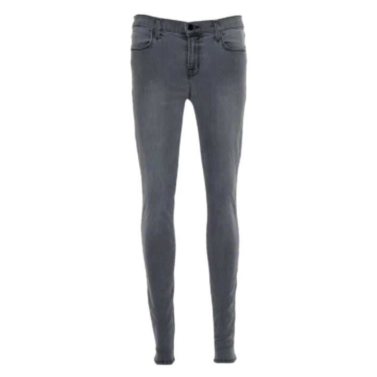 J Brand Grey Denim Super Skinny Maria Jeans M For Sale