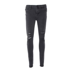 Hudson Dark Grey Denim Distressed Super Skinny Nico Jeans M