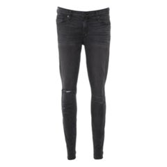 Parker Smith Dark Grey Denim Distressed Skinny Jeans M