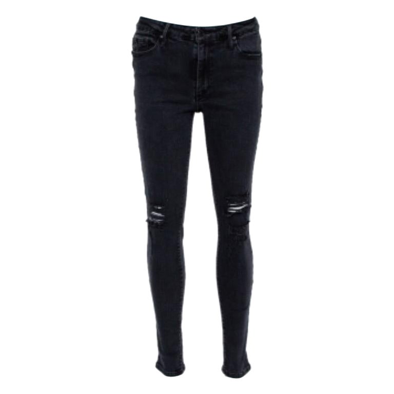 Black Orchid Black Denim Distressed Skinny Jude Jeans M For Sale