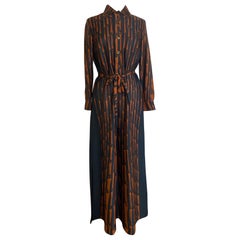Roberta di Camerino brown and black dress