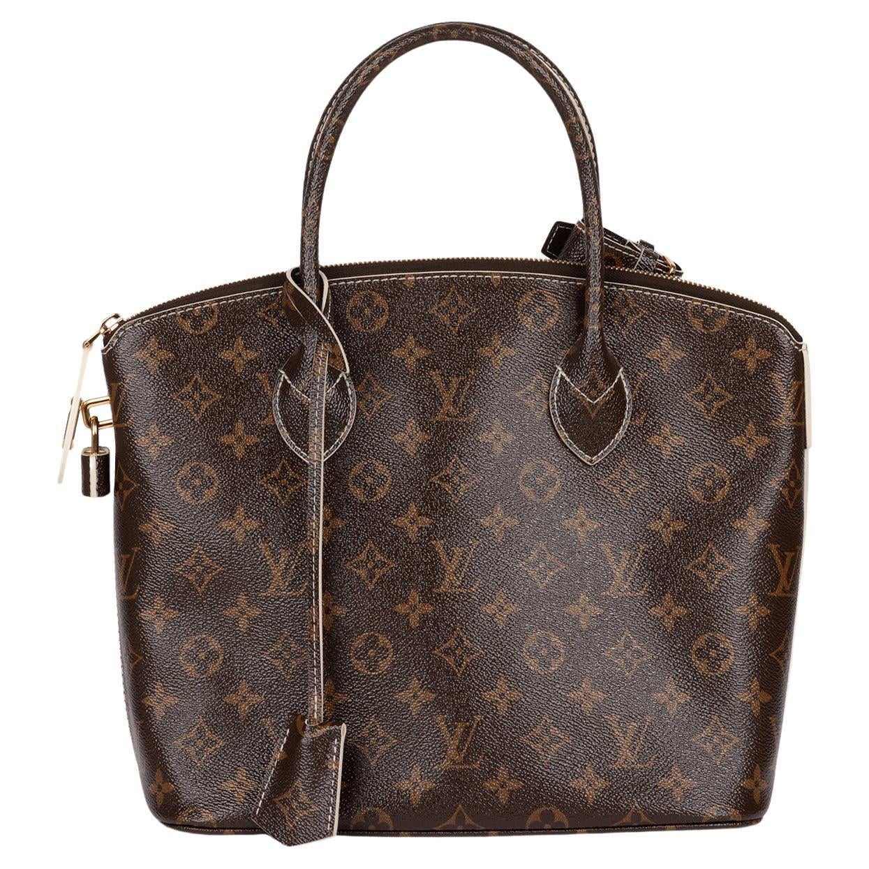 Louis Vuitton Brown Monogram High Shine Coated Canvas Fetish Lockit en vente