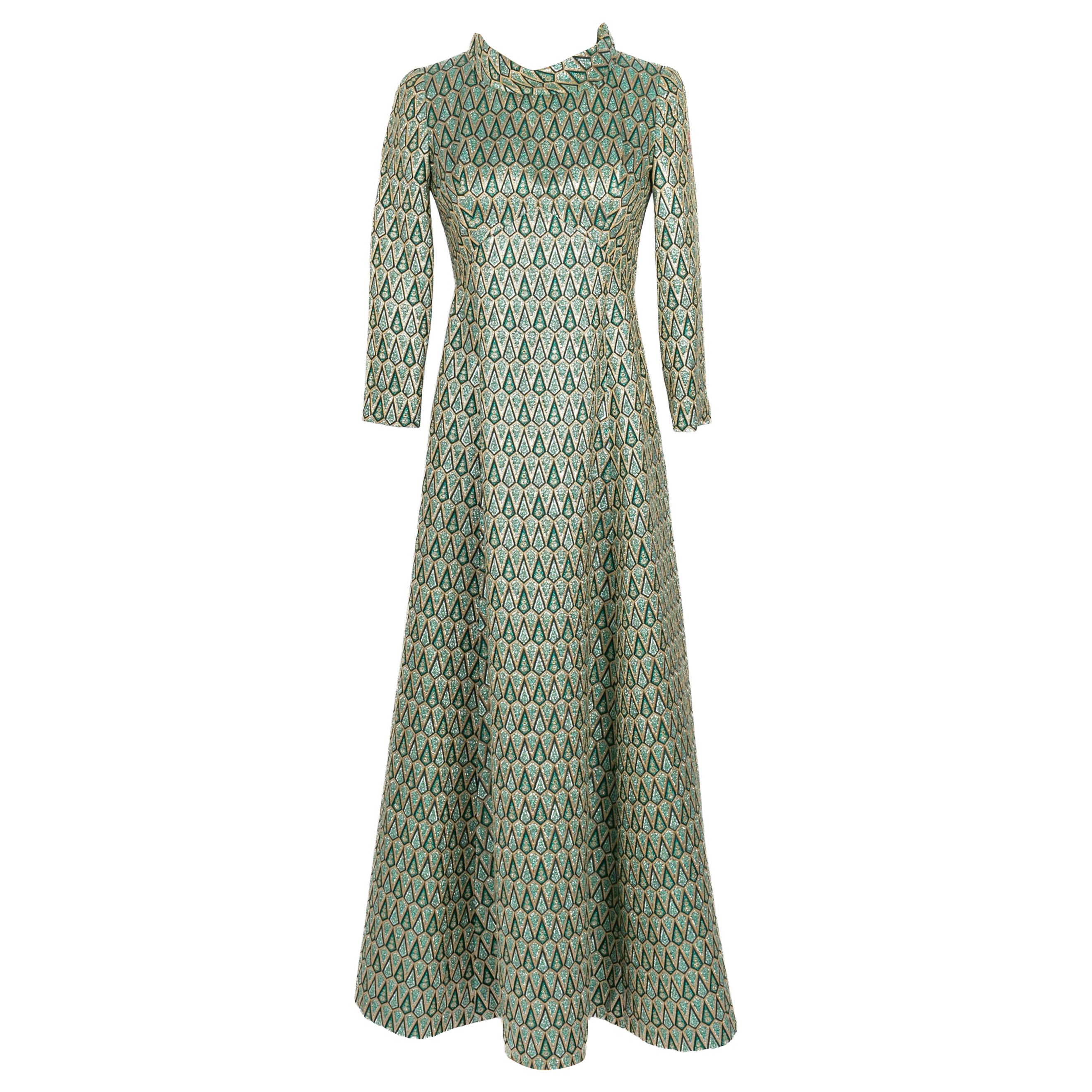 Pierre Cardin Lurex-Kleid 1960er Jahre im Angebot