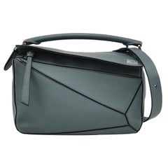 Loewe Puzzle Small Ash Blue Calfskin leather bag