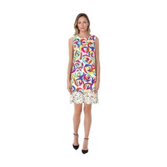 Moschino Abstract Rose Print Dress Size M