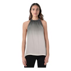 Vince Grey Ombré Silk Top Size M