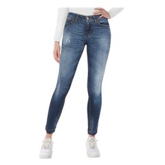 Dolce & Gabbana Blue Denim Cropped Jeans Size XS
