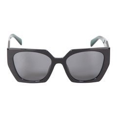 Prada Black Marble Pattern Square Sunglasses