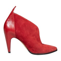 Givenchy Red Suede Collared Pumps Size IT 39