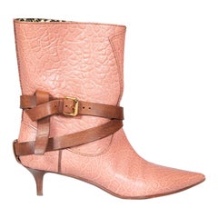 Louis Vuitton Pink Leather Sweet Escapade Boots Size IT 39.5