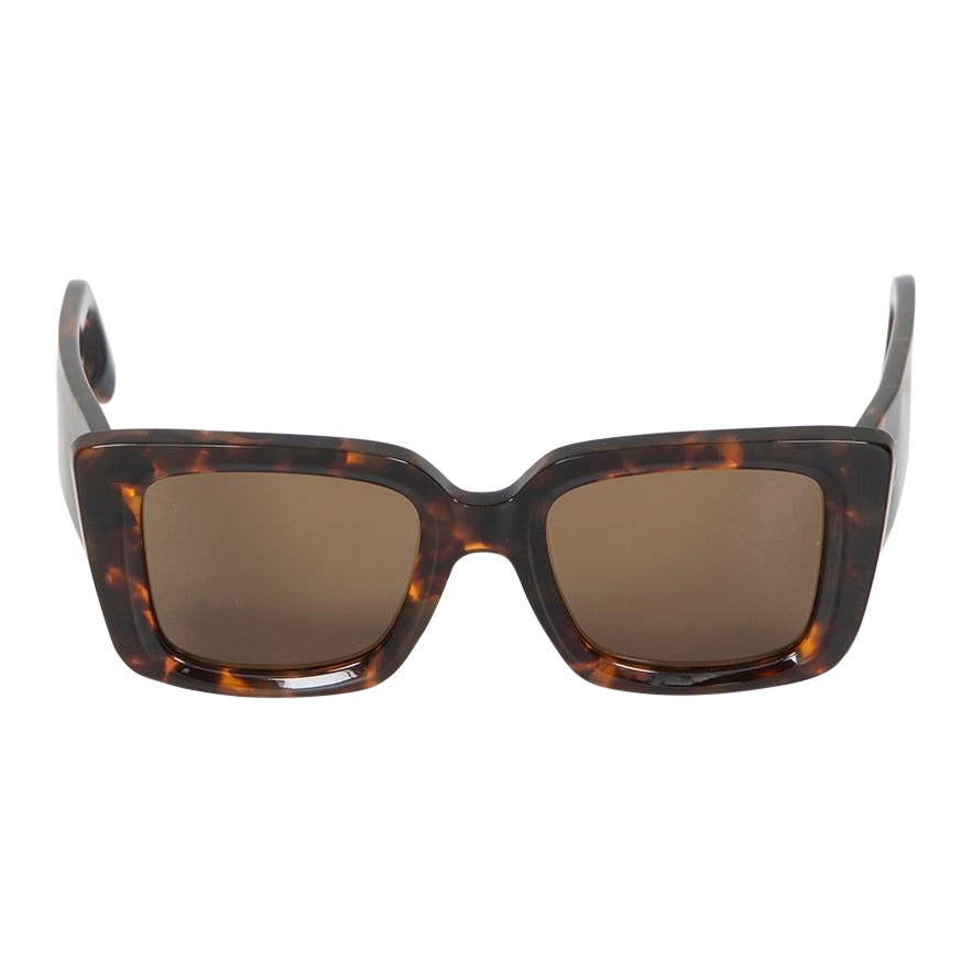 Victoria Beckham Gafas de sol rectangulares tintadas habana oscuro en venta