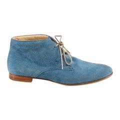 Tod's Blue Suede Desert Boots Size IT 37
