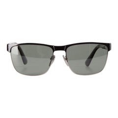 Prada Black Metal Pillow Frame Sunglasses