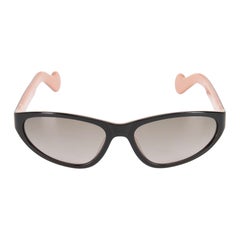 Moncler Black & Pink Oval Gradient Sunglasses