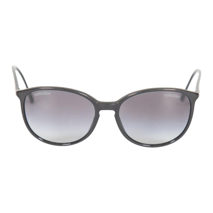 Chanel Black Gradient Butterfly Sunglasses For Sale