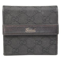 Gucci Black GG Monogram Wallet