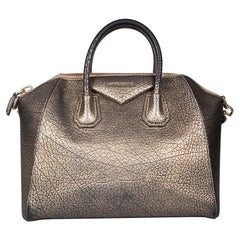 Givenchy Gold Goatskin Leather Medium Antigona Bag