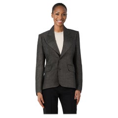 Tom Ford Grey Single Breasted Wool Blazer Size S