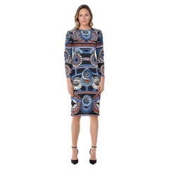 Peter Pilotto Abstract Long Sleeve Pencil Dress Size M