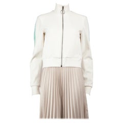 Off-White White Logo Tape Full Zip Jacket Size S