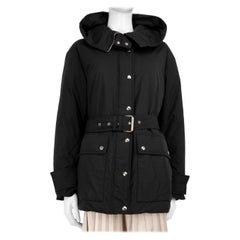 Belstaff Black Down Filled Parka Coat Size L