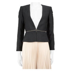 Max Mara Max Mara Studio Navy Cropped Tailored Blazer Size M