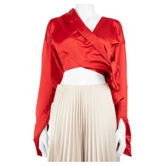 Vivienne Westwood Red Wrap Around Cropped Jacket Size S