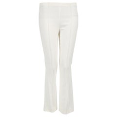 The Row White Flared Mid Rise Trousers Size S