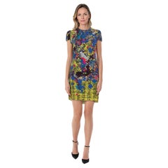 Erdem Floral Short Sleeve Silk Dress Size M