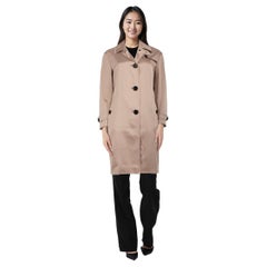 Burberry Dusty Pink Silk Trench Coat Size XS