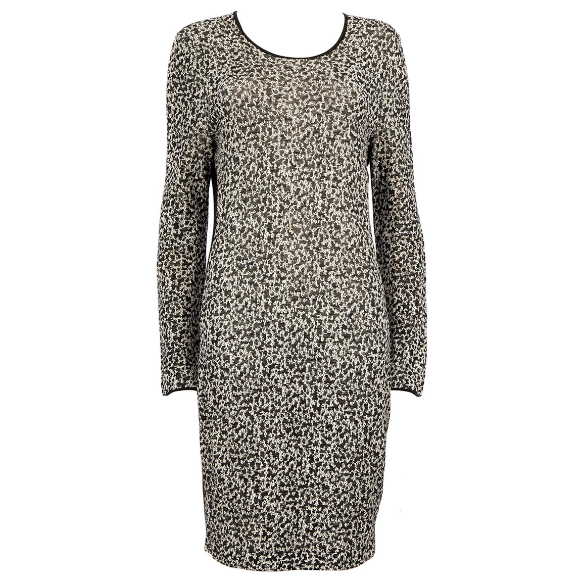 Burberry Abstract Knit Knee Length Dress Size L For Sale
