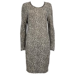 Burberry Abstract Knit Knee Length Dress Size L