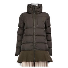 Moncler Dark Green Viburnum Down Jacket Size XXL