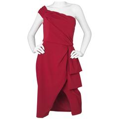 Black Halo Red Angelica Asymmetrical Dress Sz 12 NWT rt. $375 4