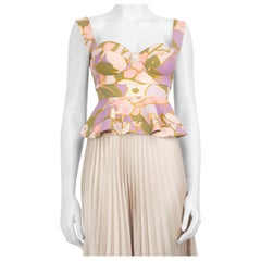 Zimmermann Abstract Patterened Bustier Crop Top Size S