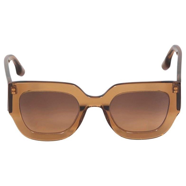 Gafas de sol cuadradas Victoria Beckham Gradiente Caramelo en venta